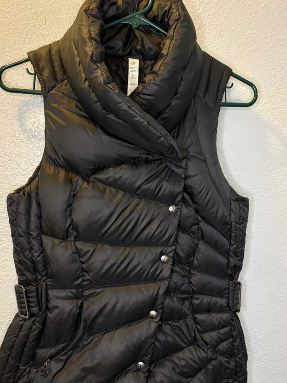 lululemon athletica Black Quilted Down Puffer Vest